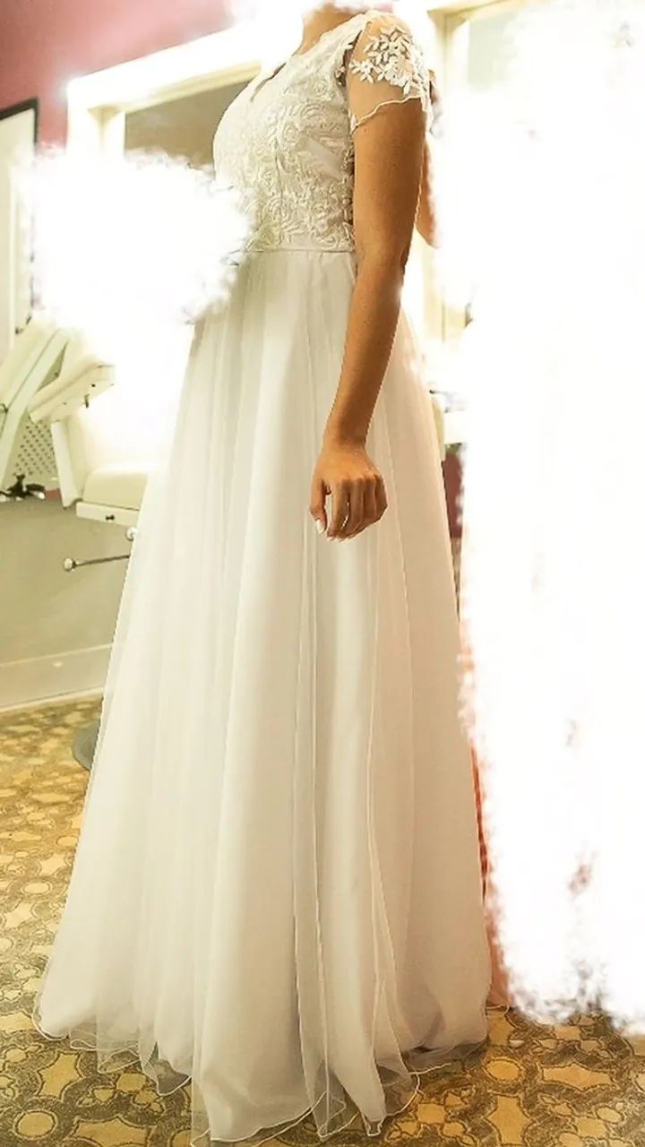 ALUGO VESTIDO DE NOIVA PERFEITO - Foto 2
