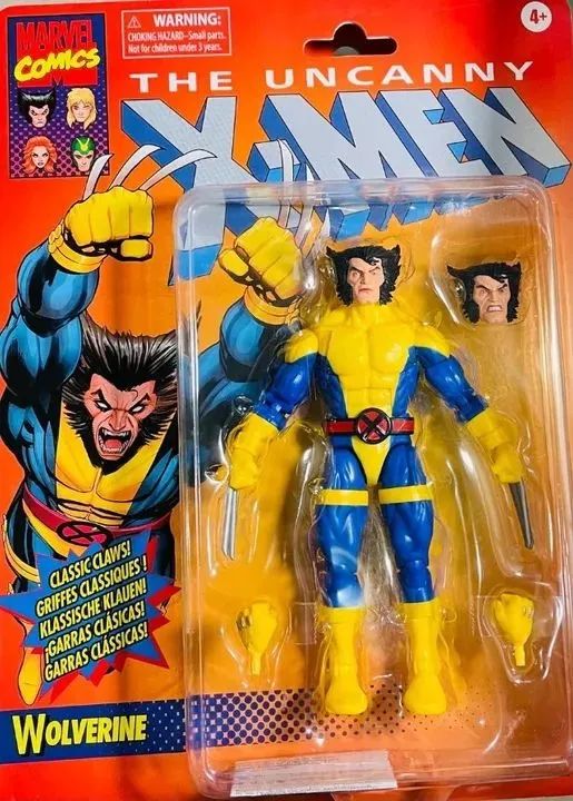 Wolverine uniforme amarelo Marvel Legends - X-MEN - clássico lacrado Hasbro - Foto 3