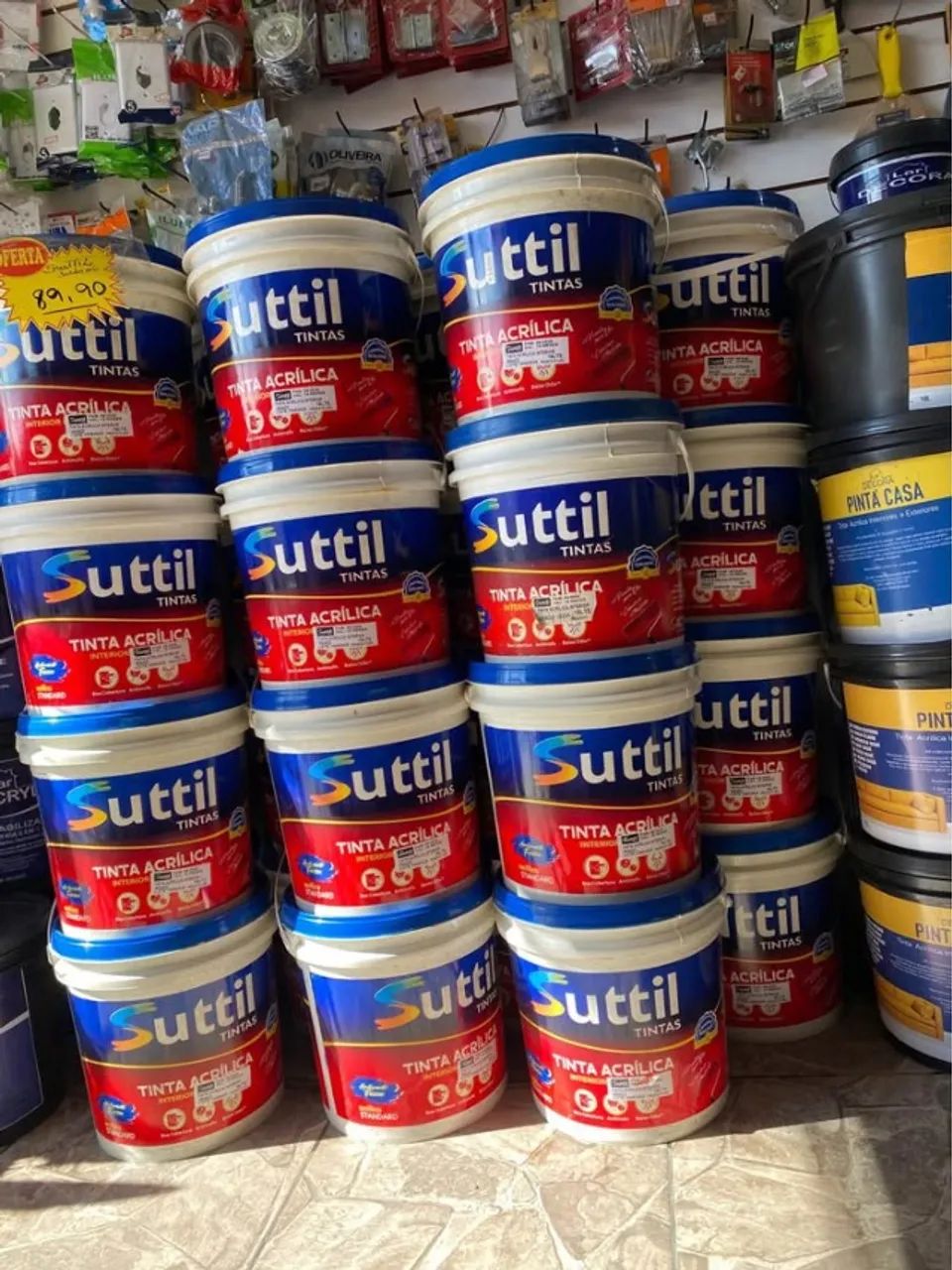 TINTA ACRÍLICA PRA PINTURA RESIDÊNCIA INTERNA E EXTERNA