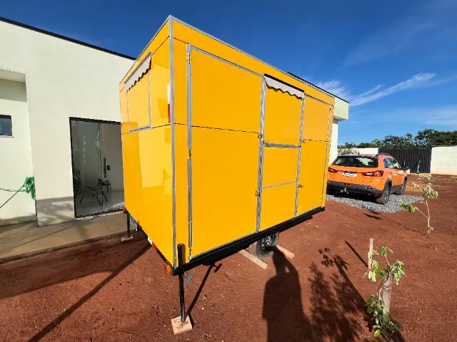 Food Truck Trailer Frango Assado ou churrasco já com forno novo