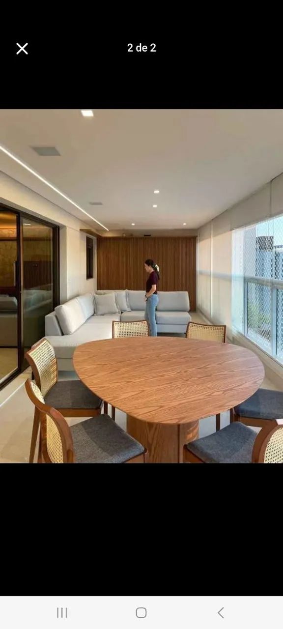 Mesa de madeira moderna várias medidas  - Foto 4