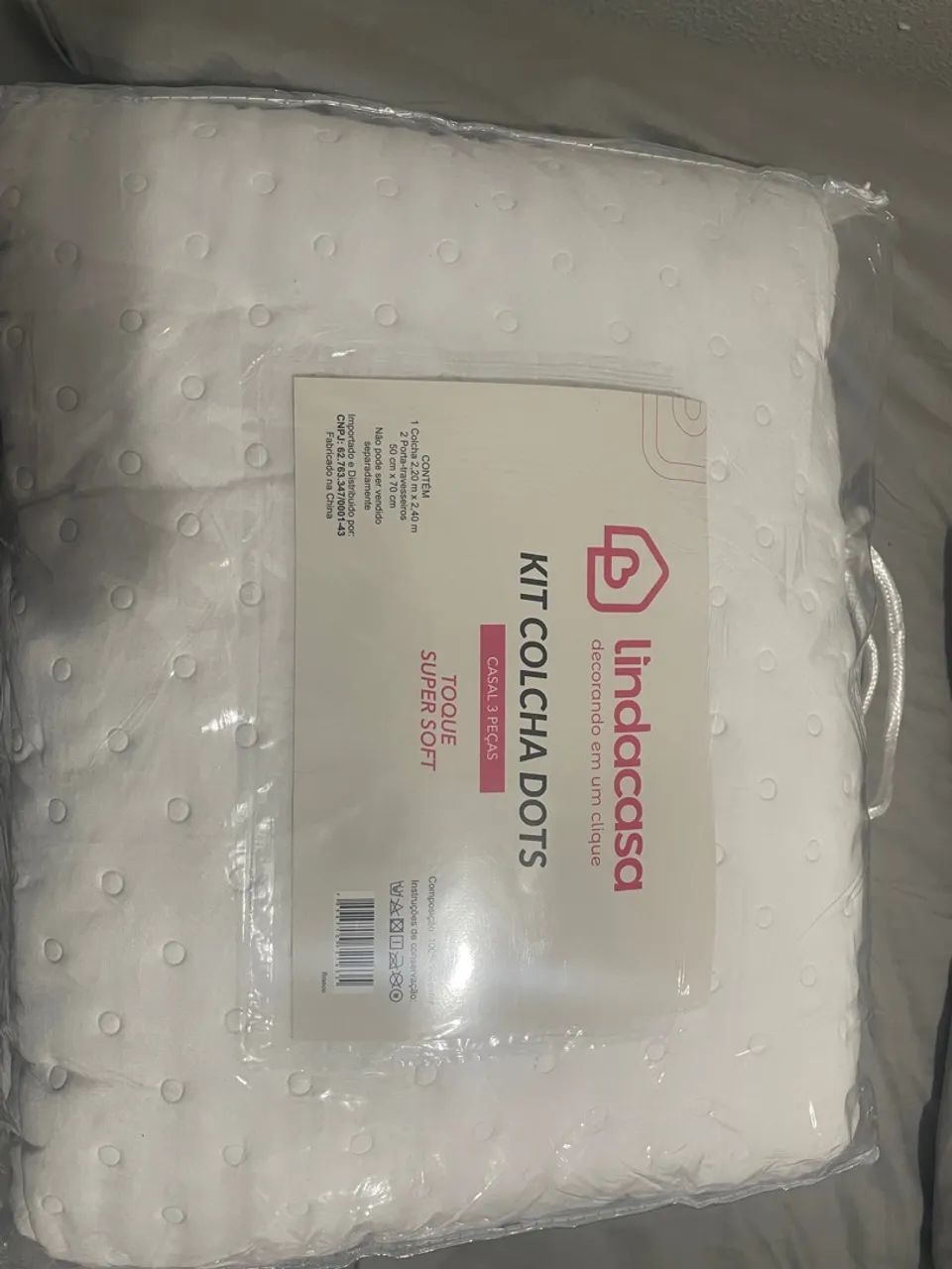 Kit Colcha Dots Casal - Lindacasa