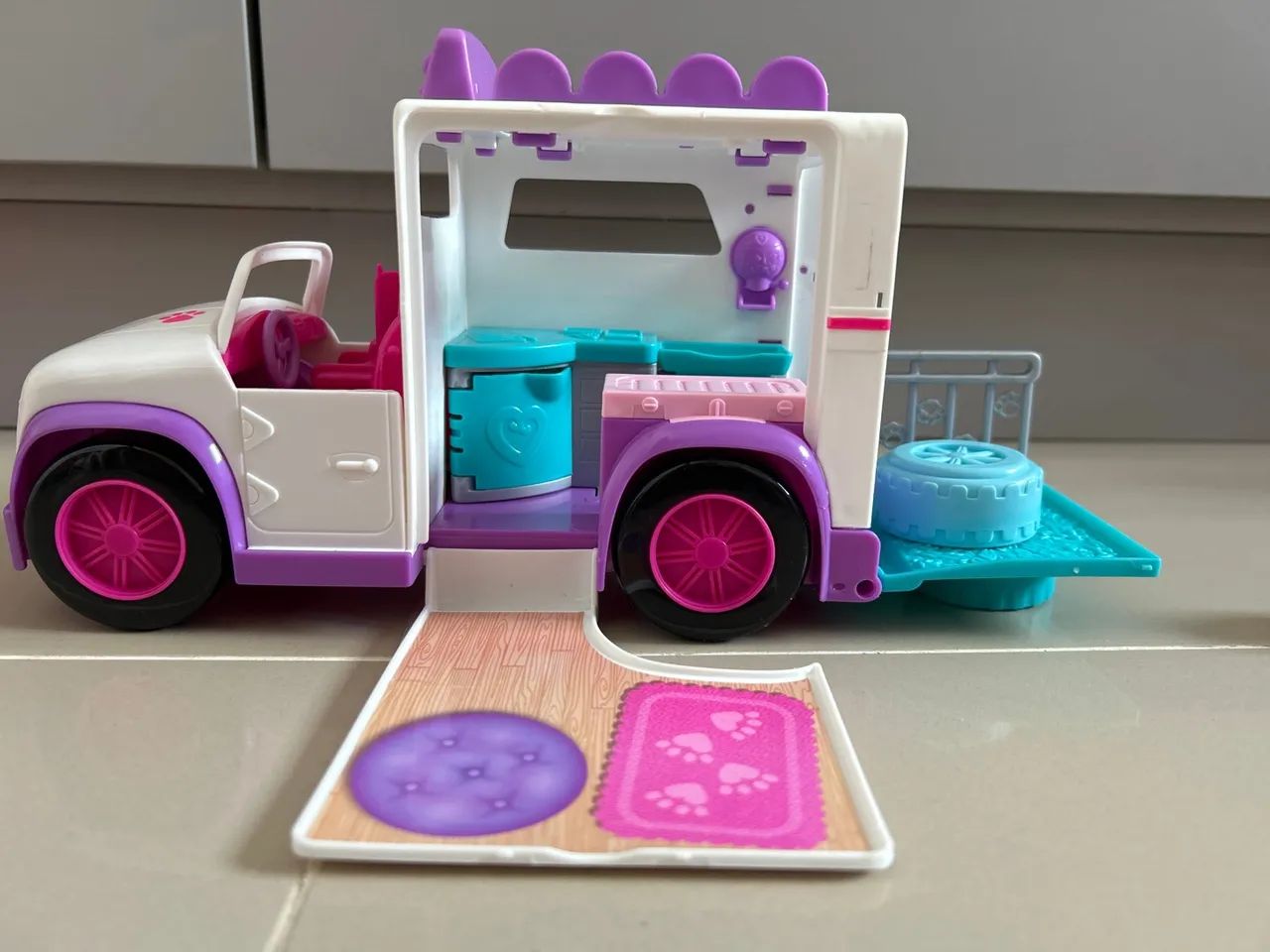 Carrinho de Veterinária Polly Pocket Brinquedos e Jogos Jardim