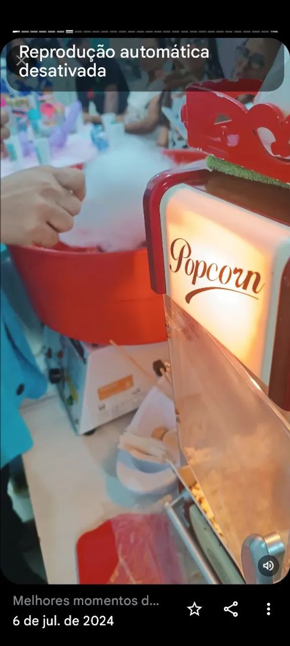Pipoca - Algodão doce ao vivo para festa e eventos 