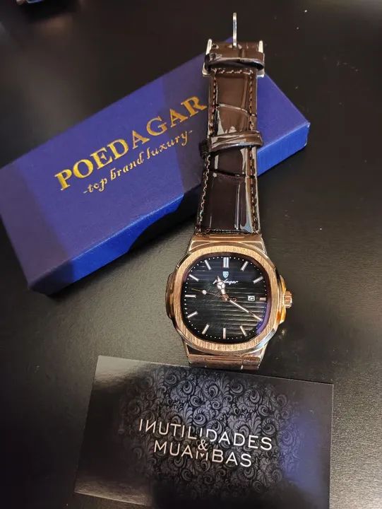 Relógio de pulso masculino Poedagar NOVO ORIGINAL - Foto 2