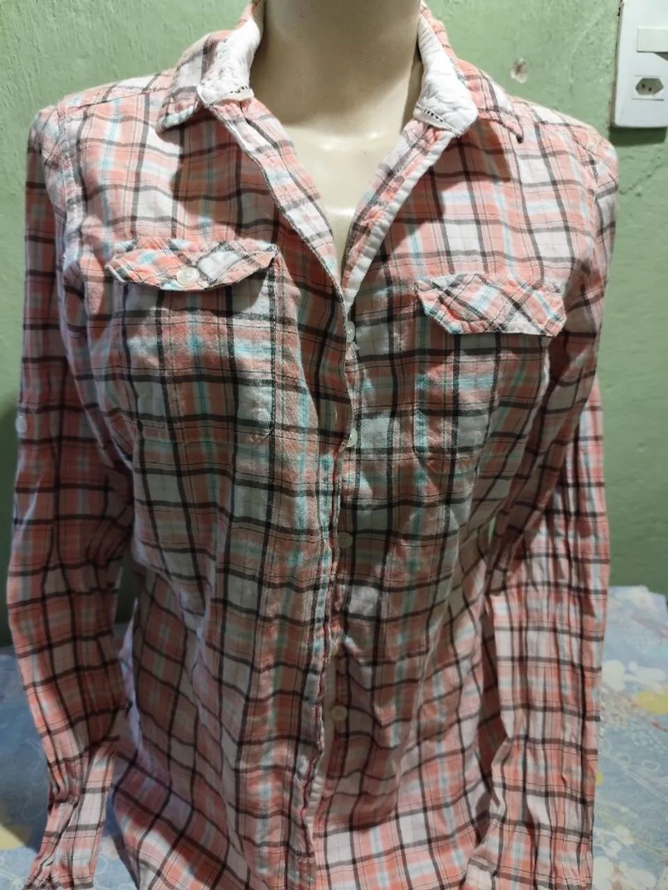 Camisa xadrez feminina