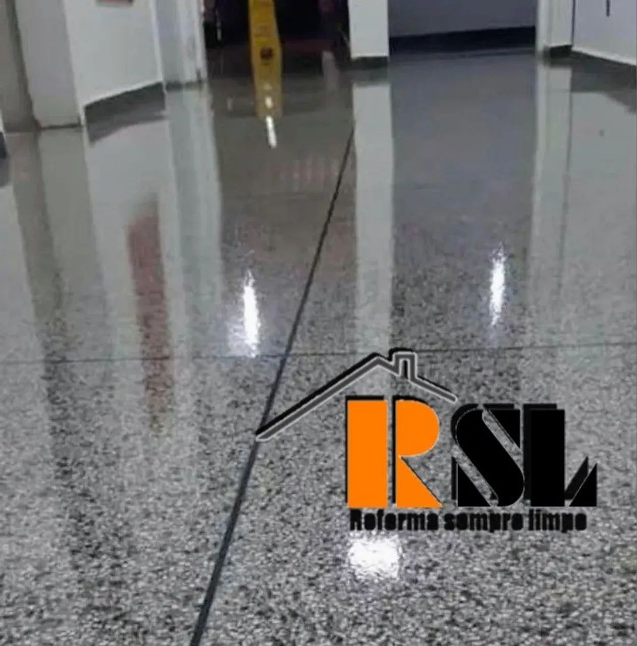 Piso granilite e epóxi alto nivelamento e granítina  - Foto 4
