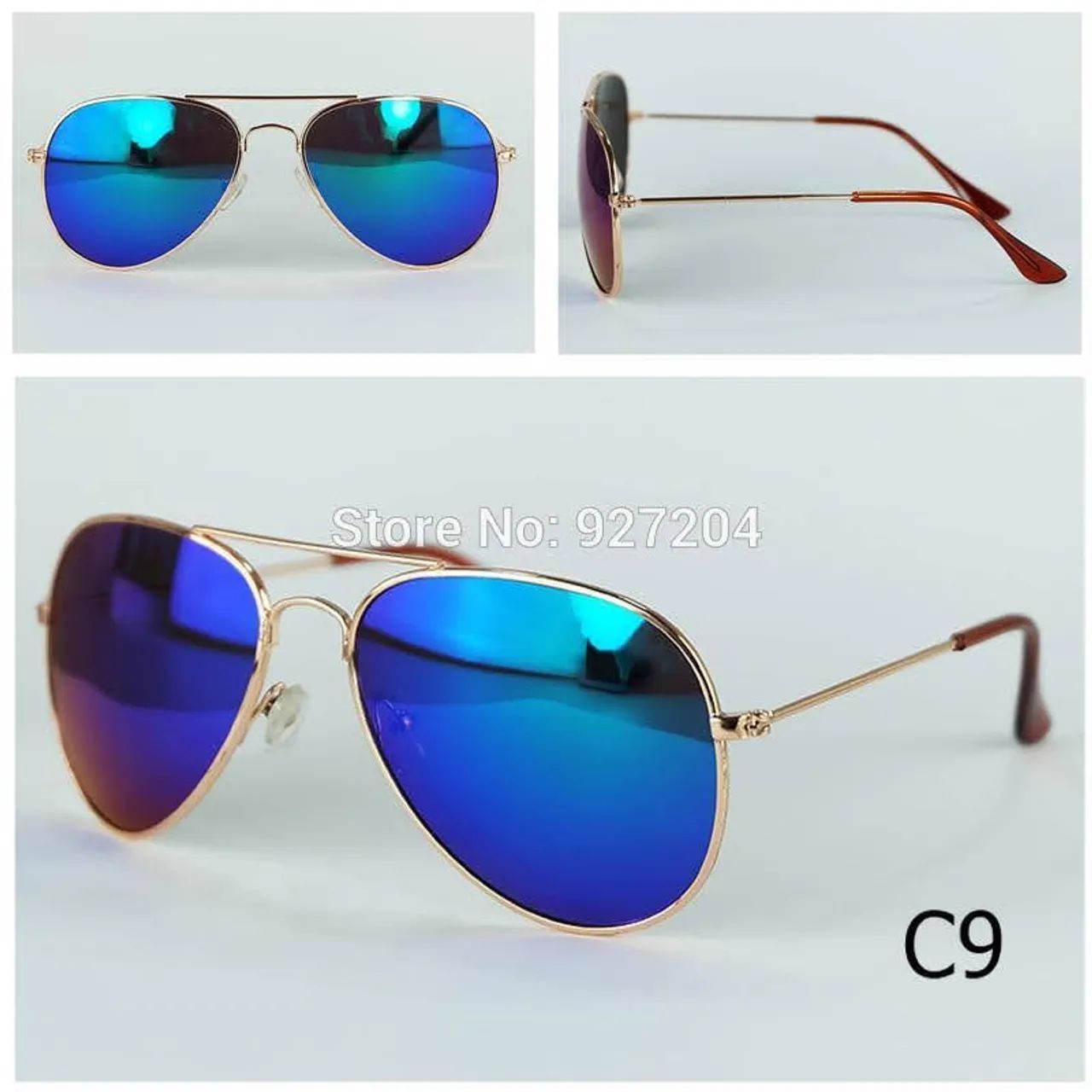 Óculos de Sol UV 400 Aviador Espelhado - Foto 2