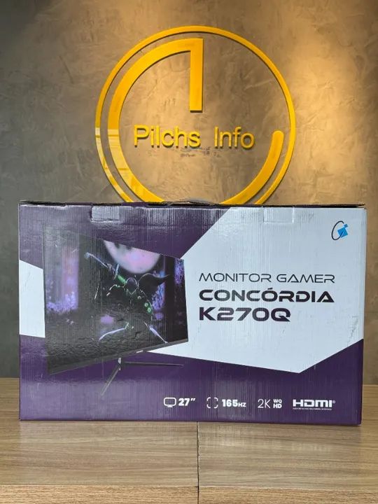 Monitor Gamer Concórdia K27OQ 27, 165HZ 2K Novo - Garantia - Loja Física - Olx - Foto 4