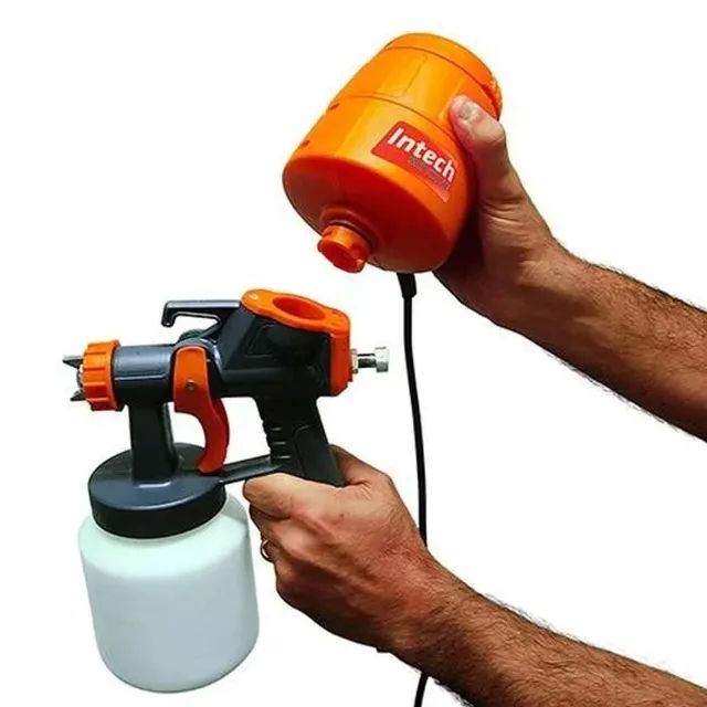 Pistola Pulverizadora Para Pintura HV400 450W Intech Machine - Foto 4