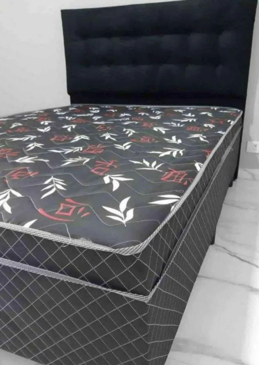Cama Box Casal com colchão e frete grátis! Novas 