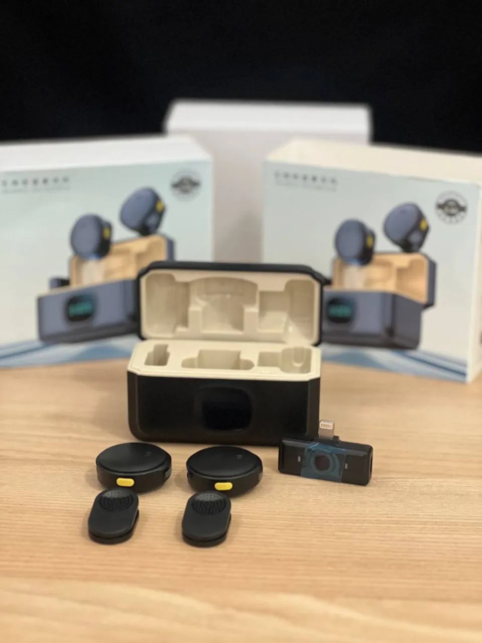 Microfone de lapela Magnético duplo- Som de qualidade - Foto 3