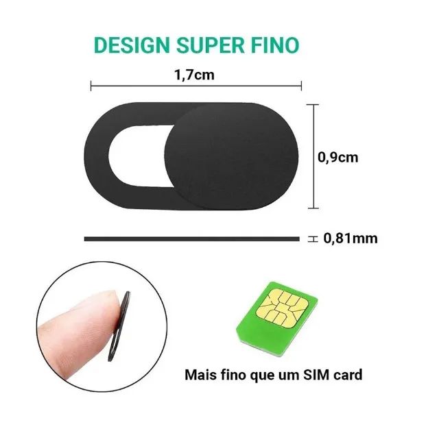 Protetor Webcam para Notebook Anti-espião - Foto 5