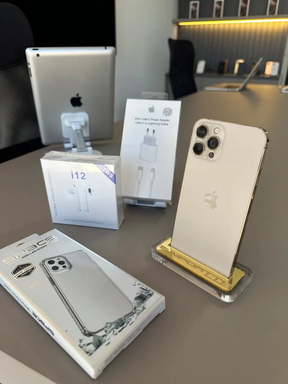 iPhone 12 Pro Max 256gb dourado semi