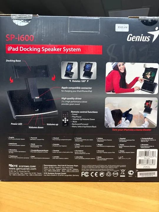 iPad Docking Speaker Genius - Sp-i600 - iPad Docking Speaker - Foto 3