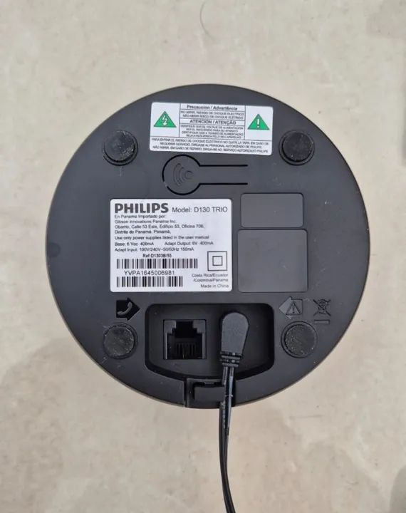 Telefone sem fio Philips D130 TRIO - Foto 3