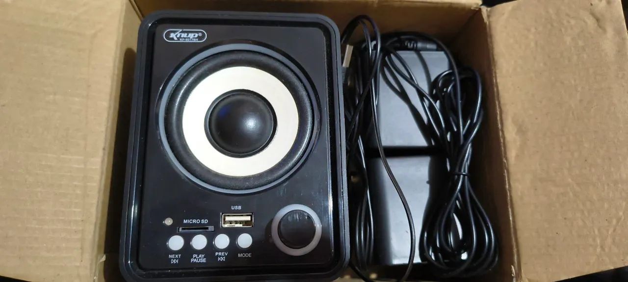 Caixa com mini SubWoofer para TV e PC "KNUP" Com Bluetooth, aux, pen drive... - Foto 2