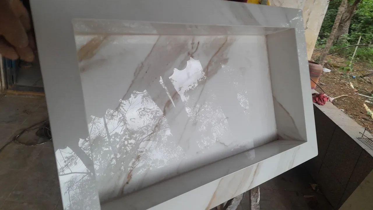 Nicho de porcelanato calacata  - Foto 4