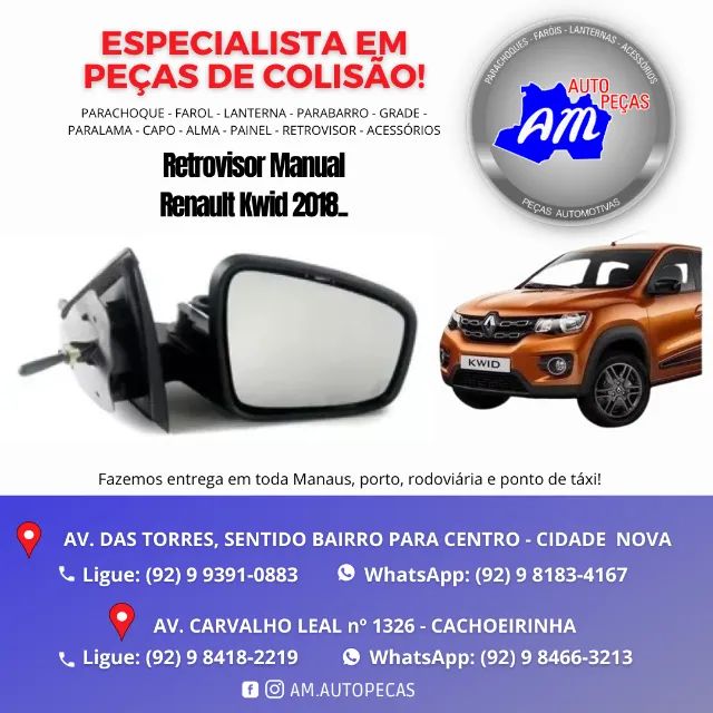 retrovisor kwid