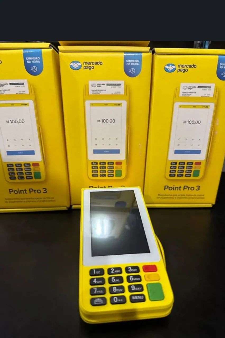 Máquina de Cartão Point Pro 3 Mercado Pago - Nova