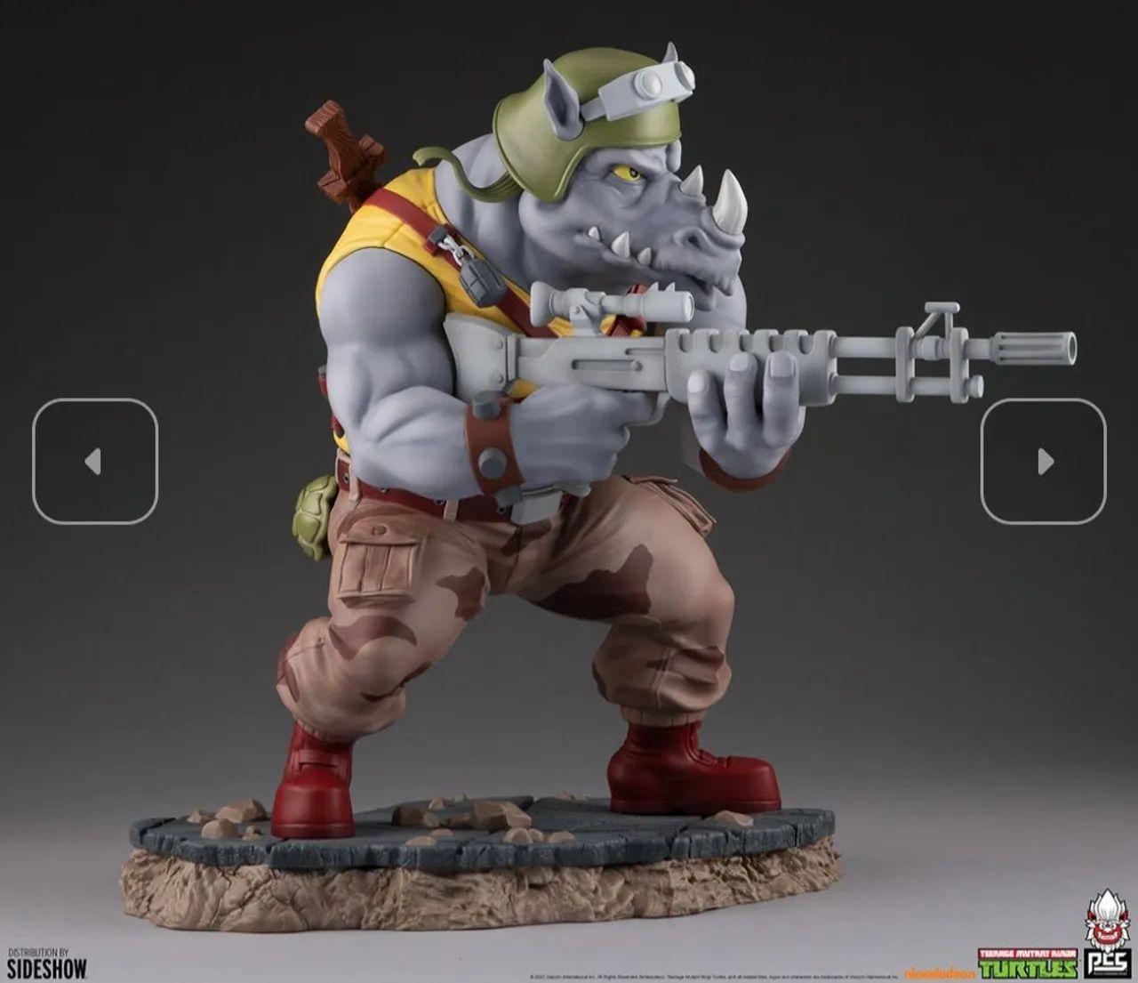 Rocksteady PCS Exclusivo Sideshow TMNT Tartarugas Ninja - Foto 4