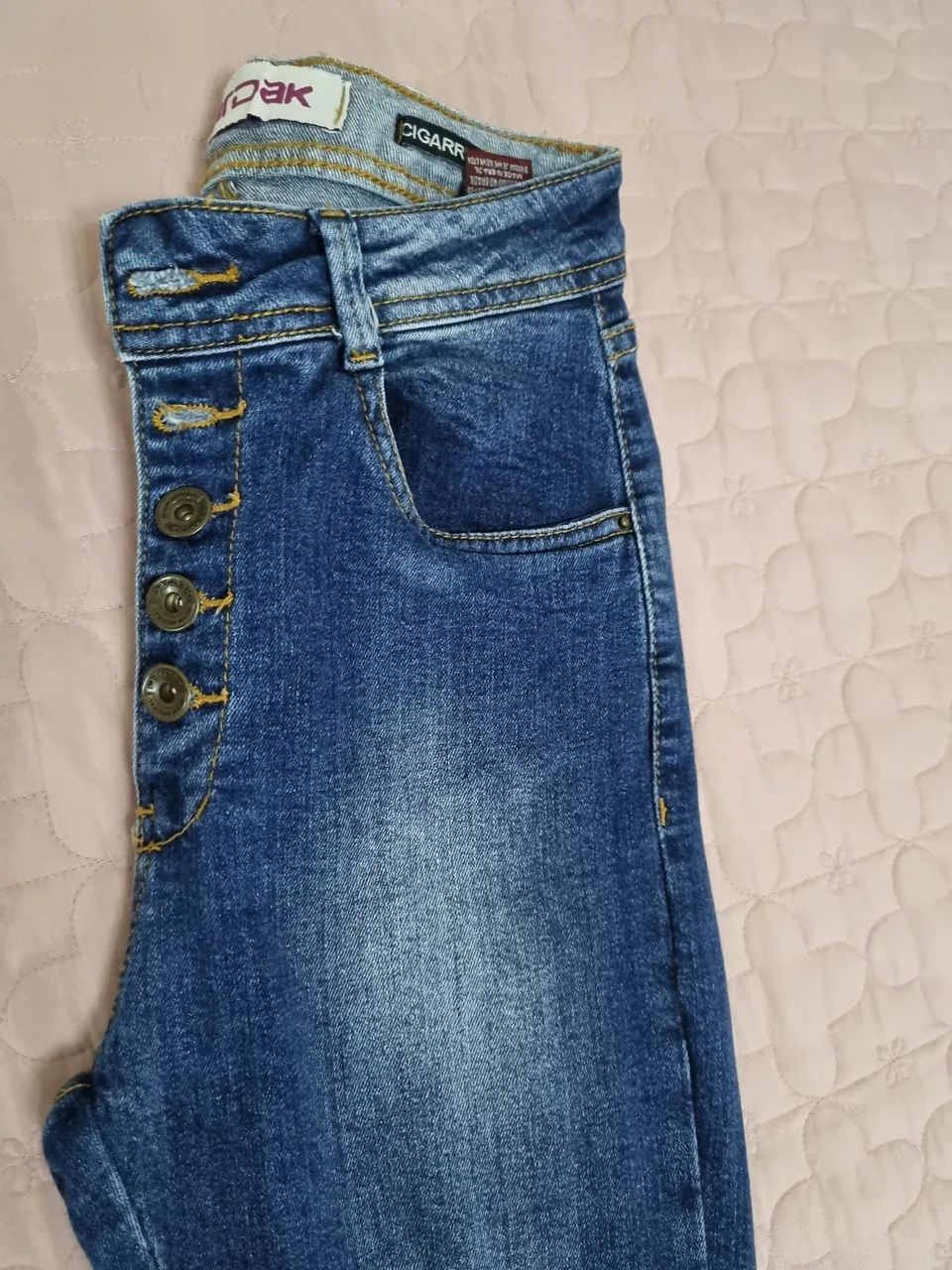 Calça jeans cigarrete Dardak jeans número 40  - Foto 2
