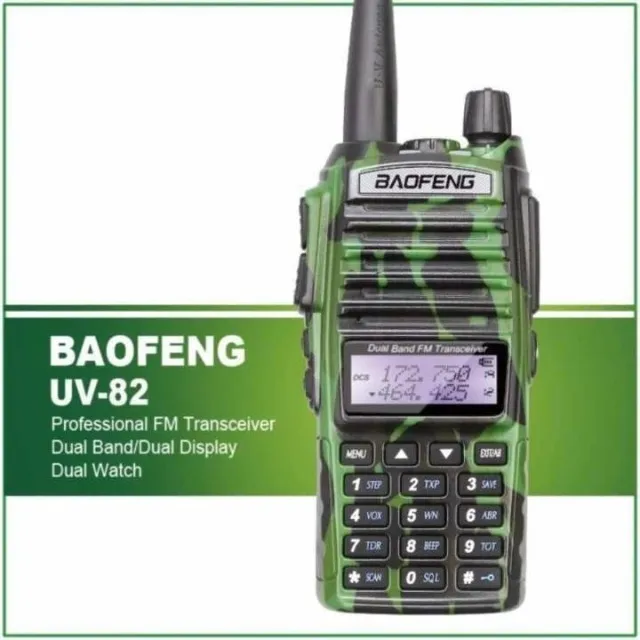 Rádio Comunicador Ht Walk Talk Baofeng Dual Band Uv-82