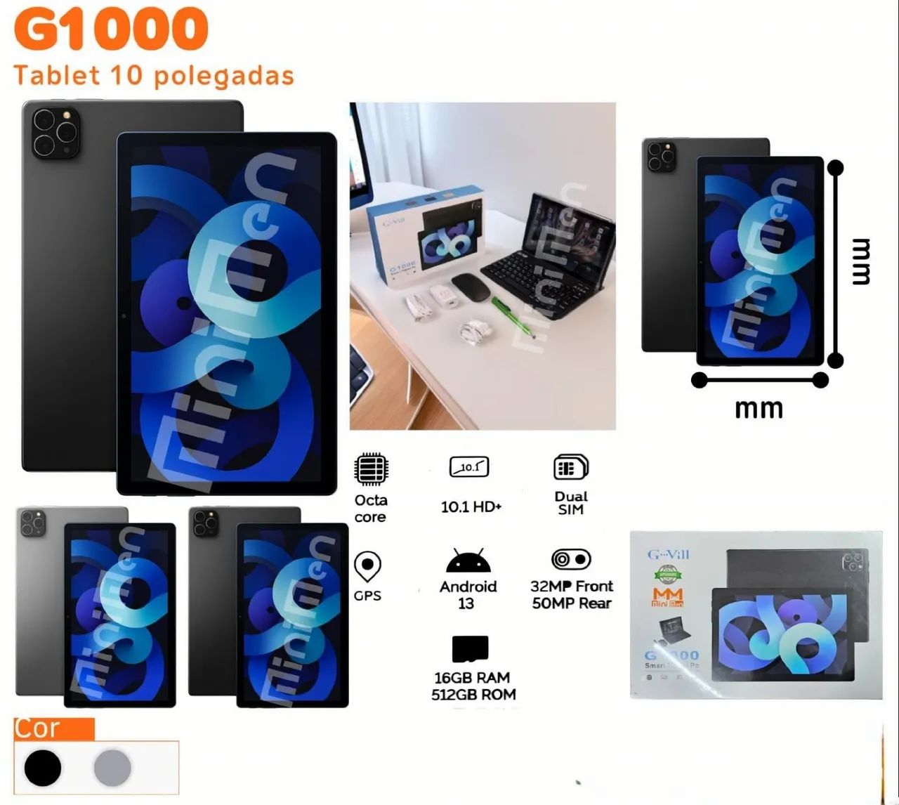 Tablet G100 10 Polegadas 