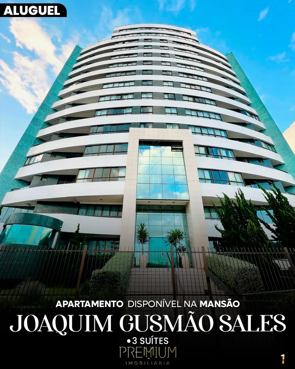 Aluga-se Apto na Mansão Joaquim Gusmão, 3 suítes - Bairro Candeias