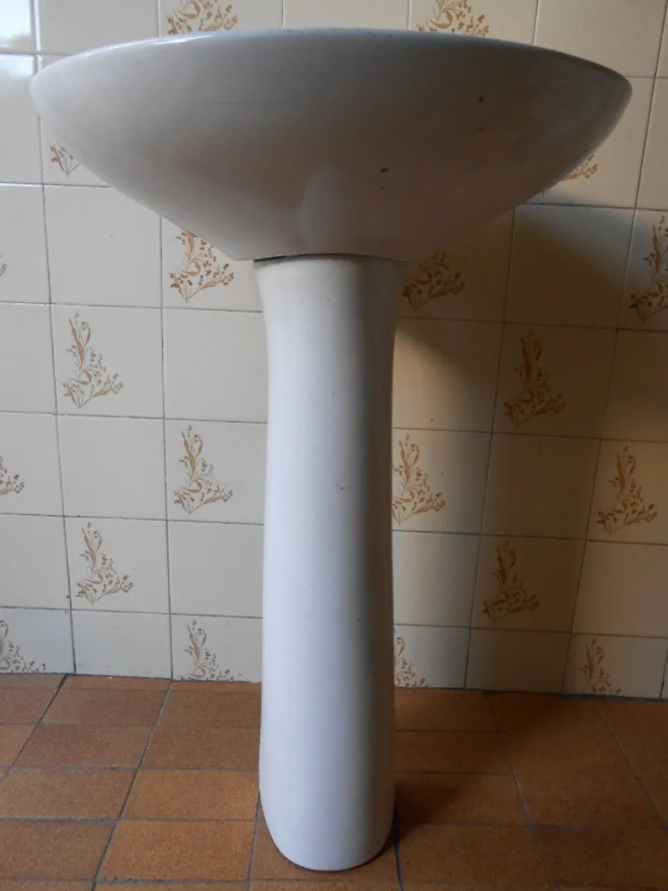 Pia/lavatório + coluna branco (usado/no estado)