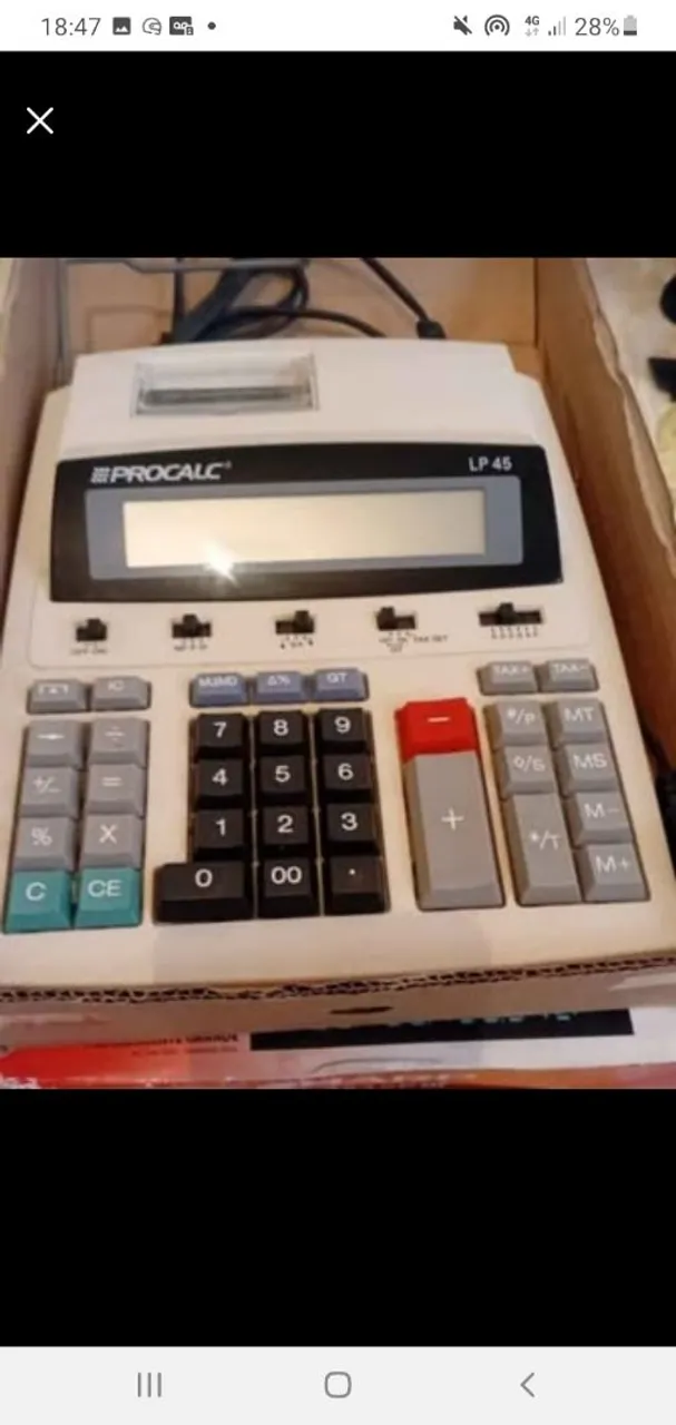 Calculadora de mesa Procalc LP 45