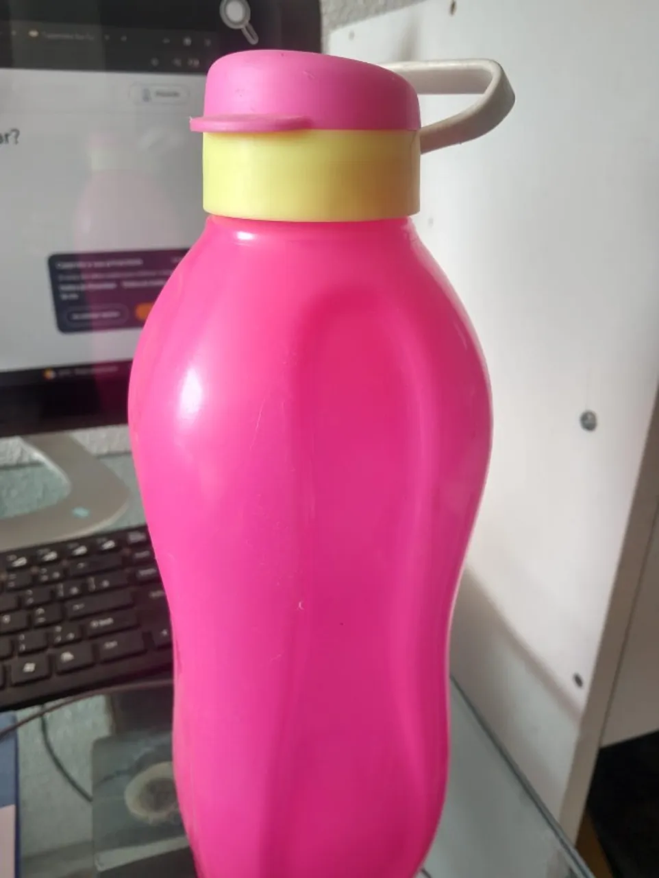 Garrafa Tupperware Eco Tupper Plus 2 Litros Rosa Neon