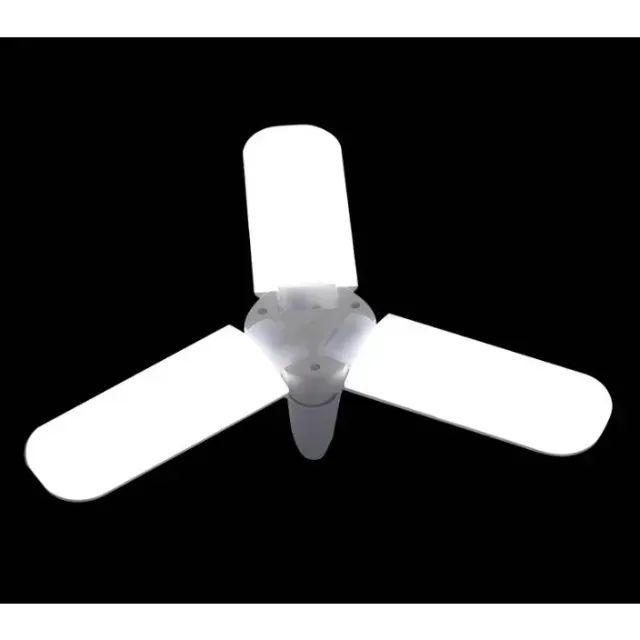 Lâmpada Led Bulbo 3 Pétalas Grande Folhas Dobrável Ajustável - Foto 3