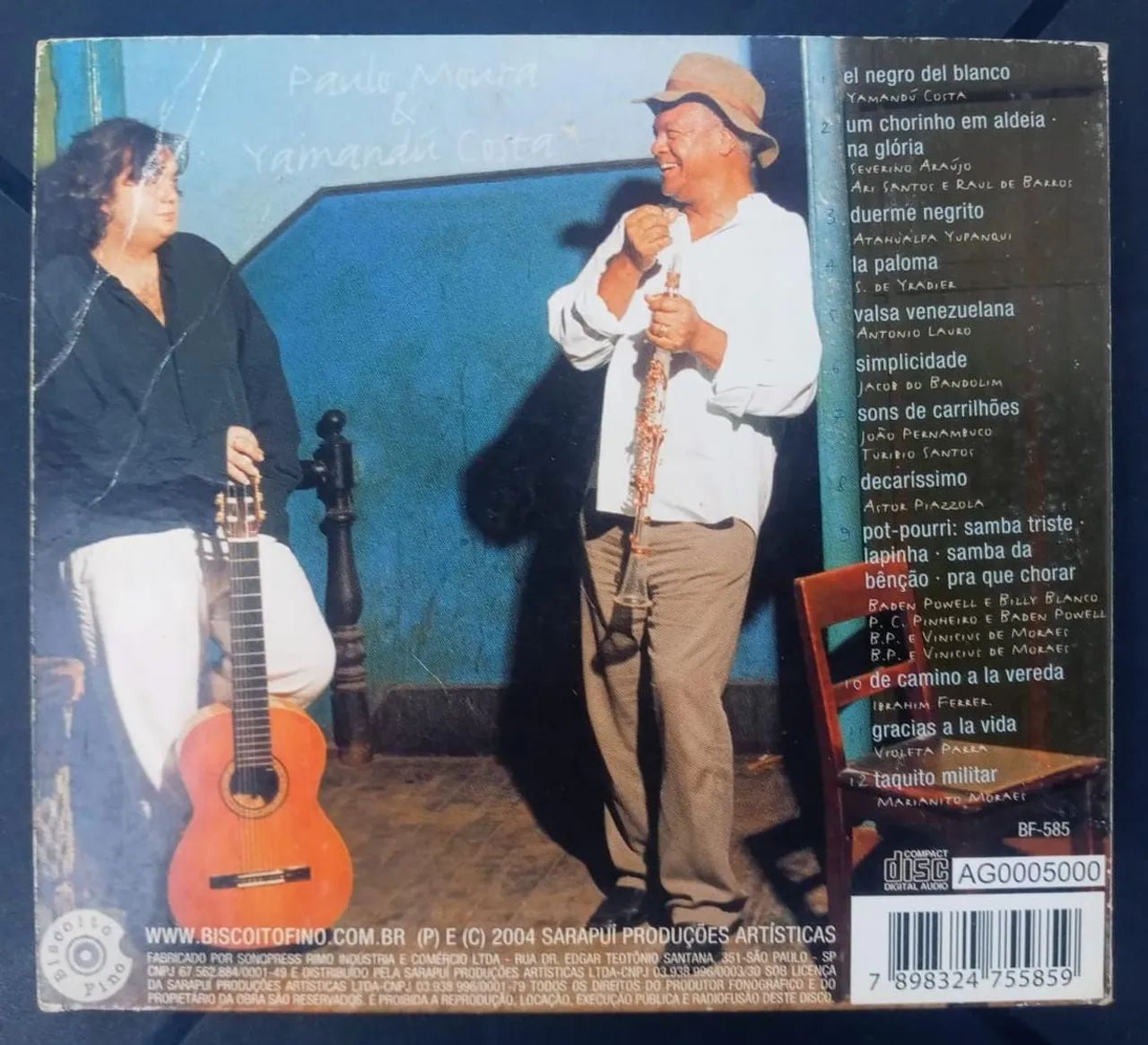 CD El Negro del Blanco - Paulo Moura & Yamandú Costa - Foto 2