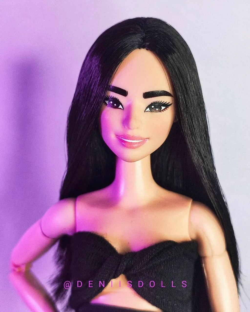 Cabeça boneca Barbie Tenista 
