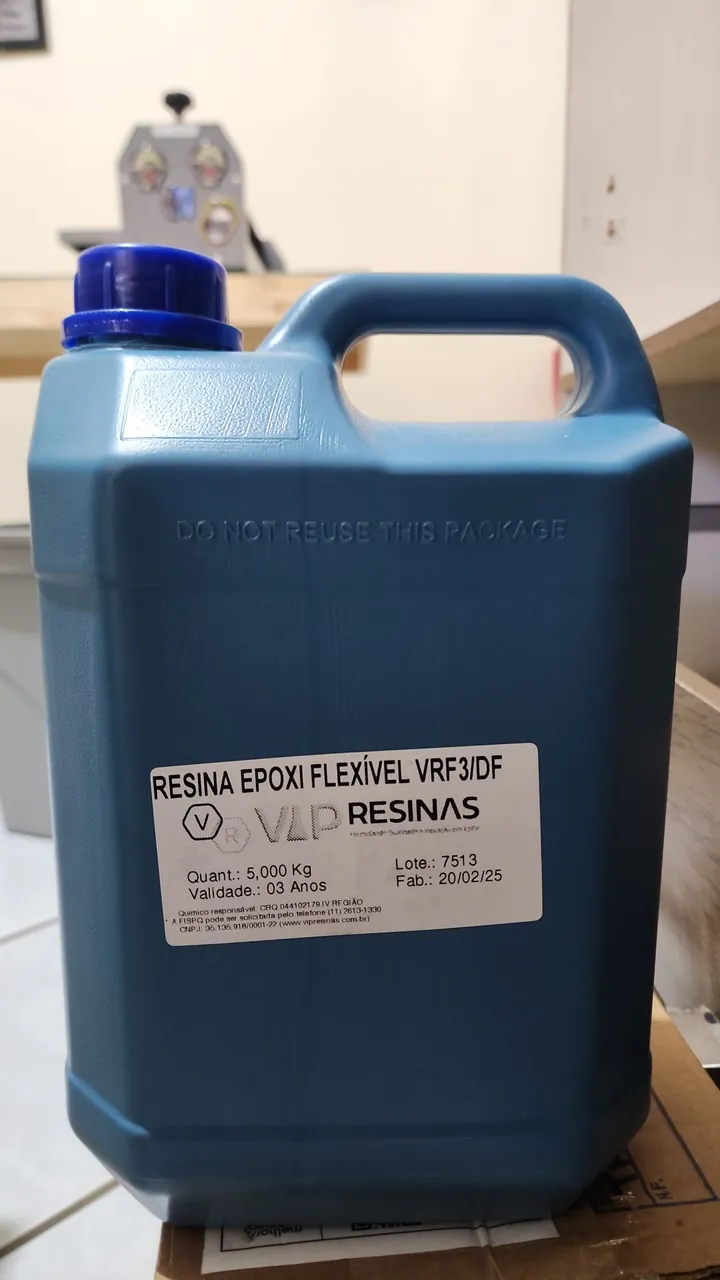 Resina Epóxi Flexível VRF3/DF 10kg NOVA - Super Desconto