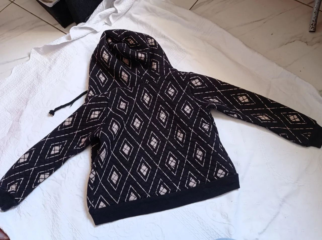 Casaco de Moletom Infantil com Capuz 5\6 - Foto 4