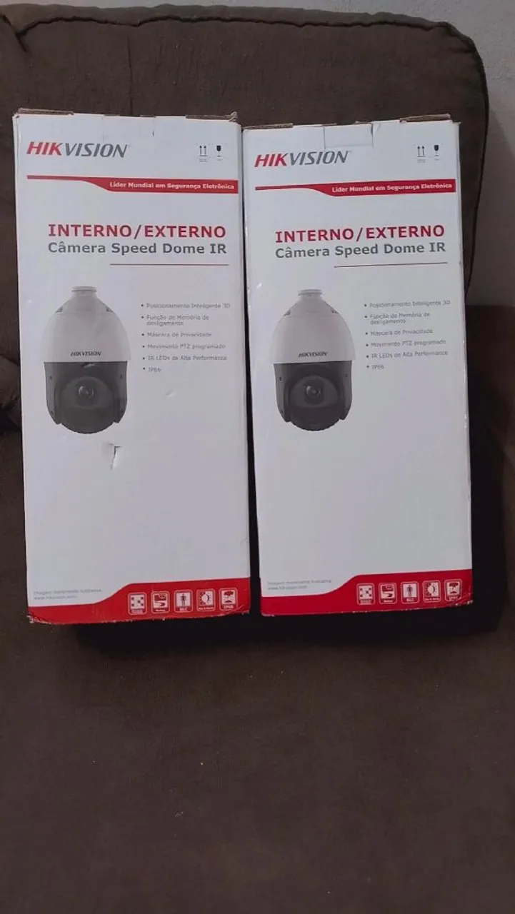 Kit 2 unidades Câmera Speed Dome IR Hikvision - Interno/Externo