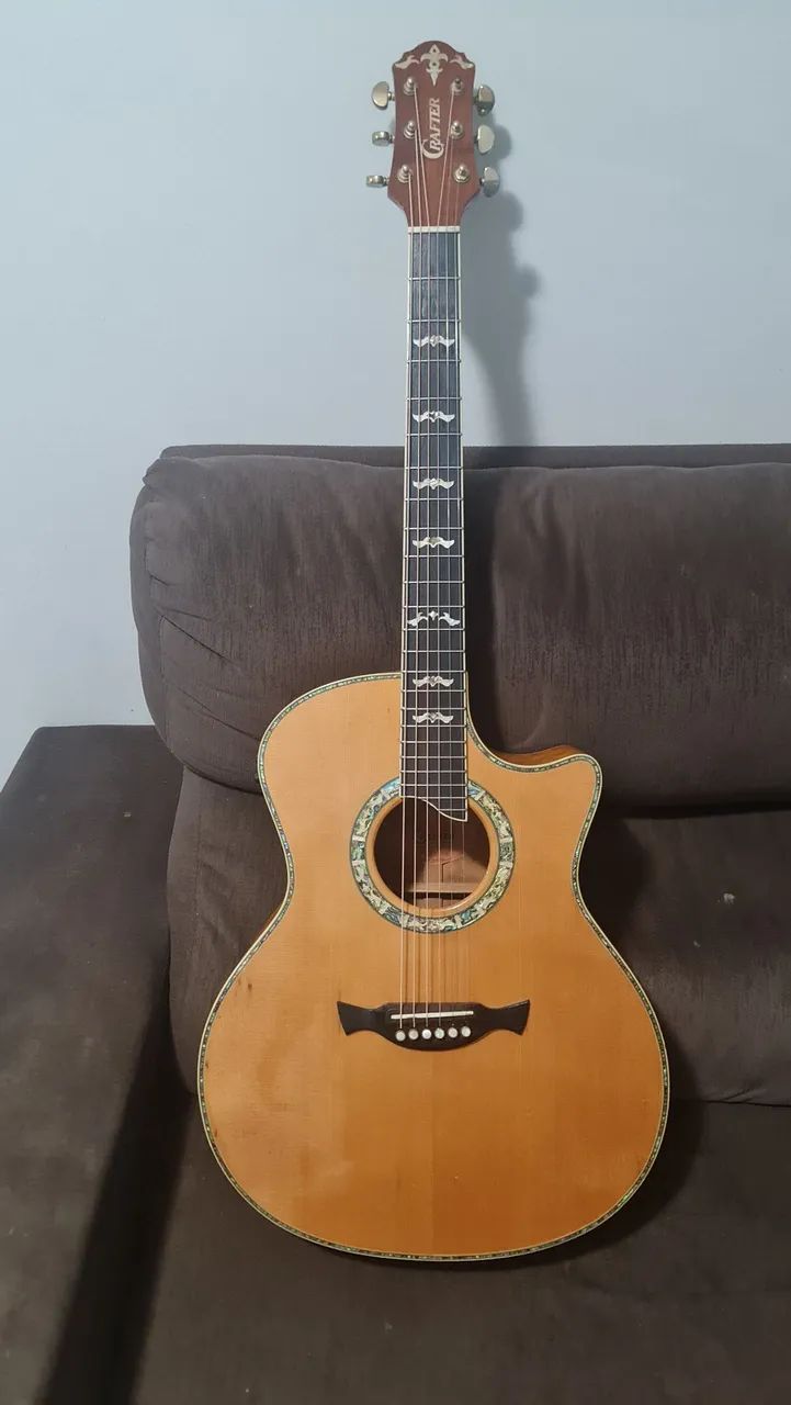Violão Crafter GAE-33 - Eletroacústico Premium com Captação Profissional Fishman + Case