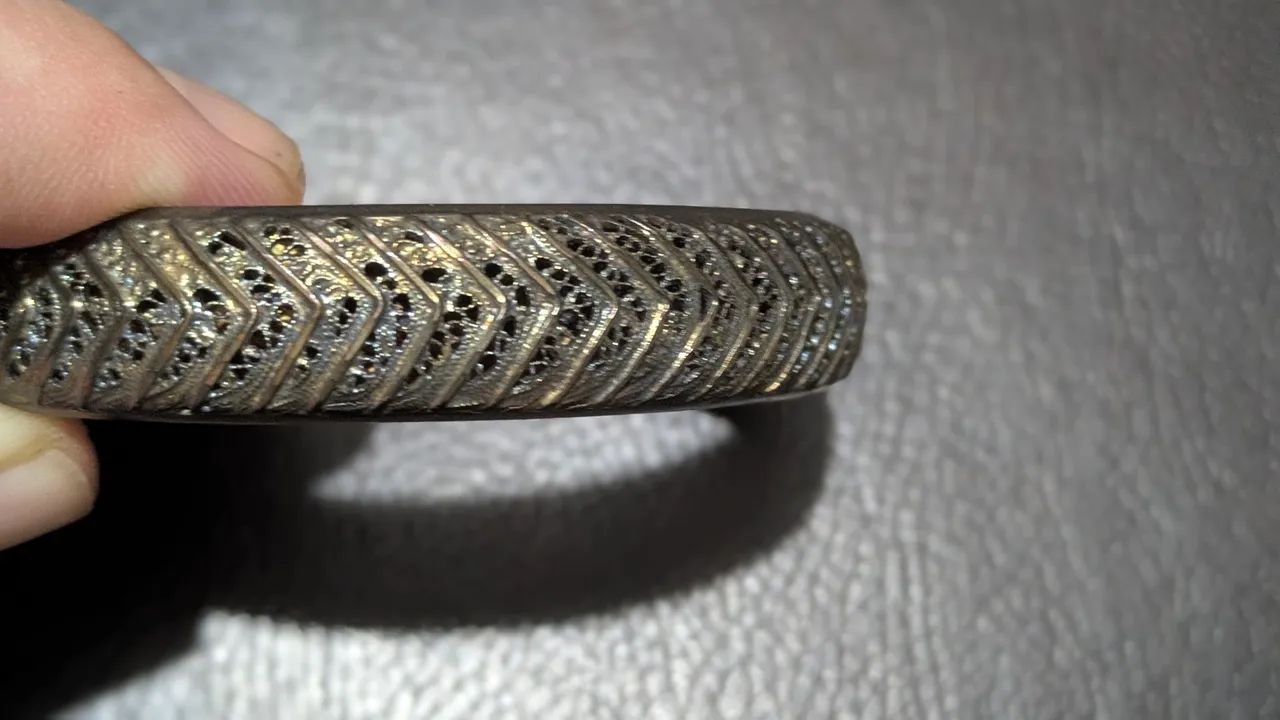 Bracelete Vintage Filigrana Chevron (Espinha de Peixe) | Portugal