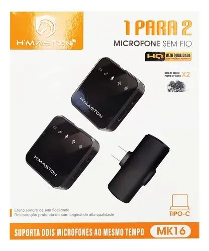 MICROFONE LAPELA TIPO-C