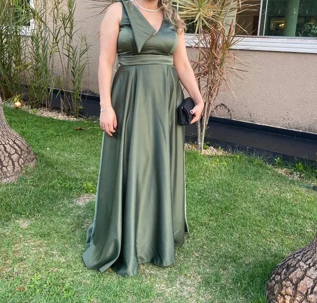 Festa Verde Vestidos Festa Olx Vestido De Festa Verde Oliva Roupas