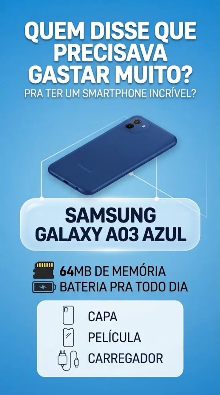 Samsung Galaxy A03 64Gb Azul