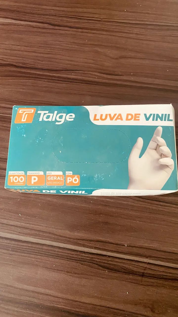 Luvas de Vinil com Pó 