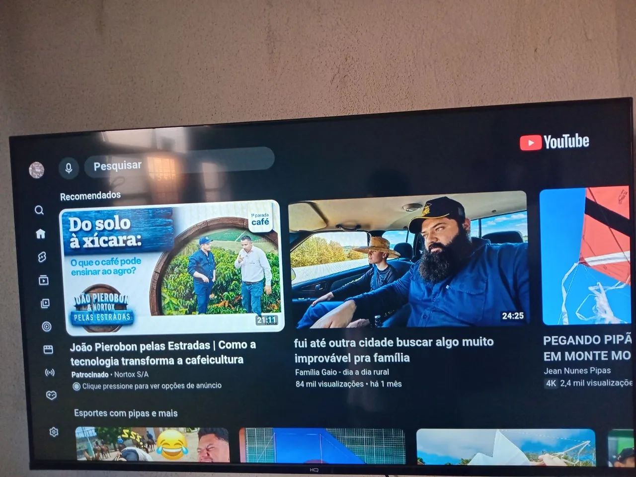 Tv smart HQ 43 Aceito troca em 32  - Foto 2