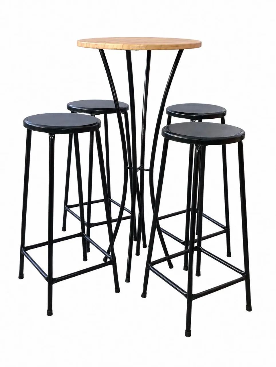 Conjunto mesa bistrô com 4 bancos 