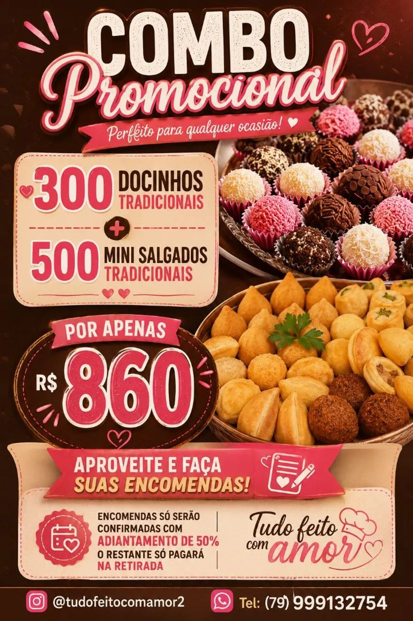 Combo em promoção 