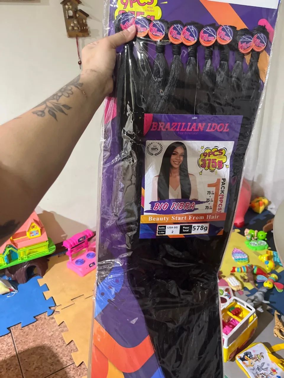 Cabelo Bio Fibra 9 pcs  - Foto 3