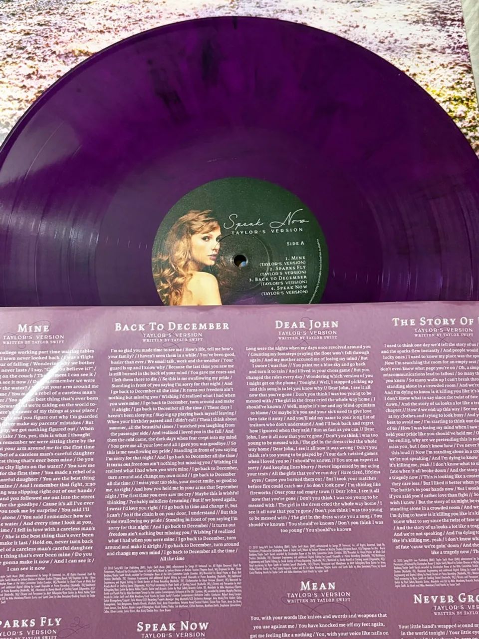 Vinil Taylor Swift - Speak Now (Taylor's Version) Orchid Marbled 3LP - Foto 3