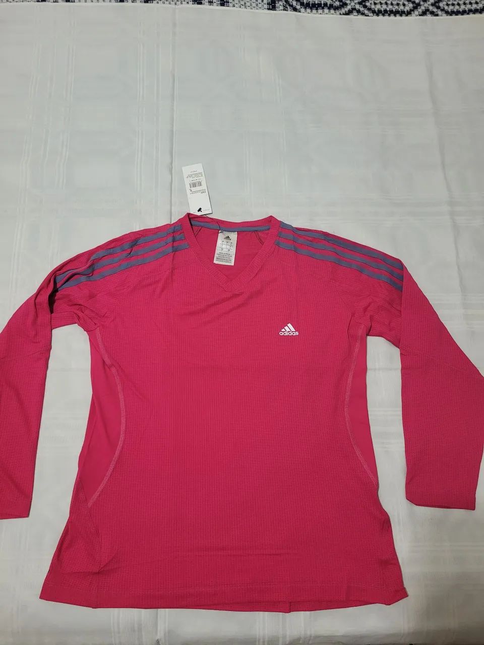 Camiseta adidas 3S Response W Rosa<br> - Foto 2